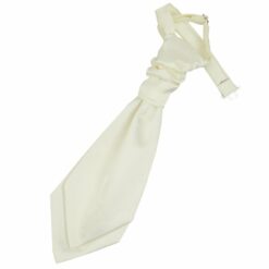Ivory Plain Satin Pre-Tied Wedding Cravat for Boys Ivory Plain Satin Pre-Tied Wedding Cravat for Boys