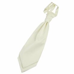 Ivory Plain Satin Pre-Tied Wedding Cravat Ivory Plain Satin Pre-Tied Wedding Cravat