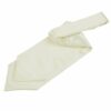 Ivory Plain Satin Self-Tie Wedding Cravat