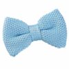 Baby Blue Knitted Pre-Tied Bow Tie for Boys