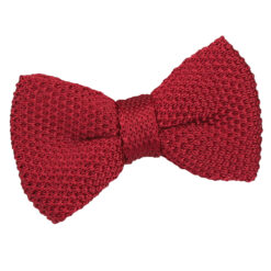 Burgundy Knitted Pre-Tied Bow Tie for Boys Burgundy Knitted Pre-Tied Bow Tie for Boys