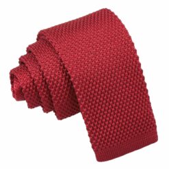 Burgundy Knitted Tie for Boys Burgundy Knitted Tie for Boys