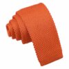 Burnt Orange Knitted Tie for Boys