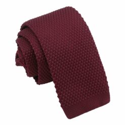 Cabernet Red Knitted Tie for Boys Cabernet Red Knitted Tie for Boys