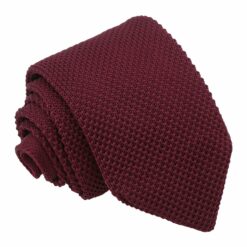 Cabernet Red Knitted Slim Tie Cabernet Red Knitted Slim Tie