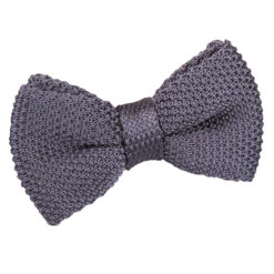 Charcoal Knitted Pre-Tied Bow Tie for Boys Charcoal Knitted Pre-Tied Bow Tie for Boys