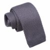 Charcoal Knitted Tie for Boys