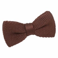 Chocolate Brown Knitted Pre-Tied Bow Tie for Boys Chocolate Brown Knitted Pre-Tied Bow Tie for Boys