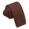 Chocolate Brown Knitted Tie for Boys