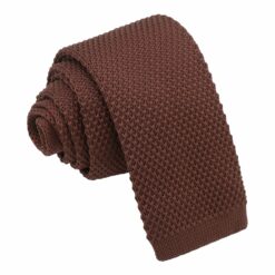 Chocolate Brown Knitted Tie for Boys Chocolate Brown Knitted Tie for Boys