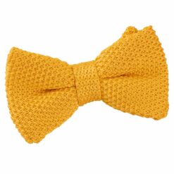 Marigold Yellow Knitted Pre-Tied Bow Tie for Boys Marigold Yellow Knitted Pre-Tied Bow Tie for Boys