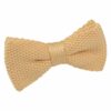 Lemon Yellow Knitted Pre-Tied Bow Tie for Boys