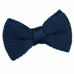 Navy Blue Knitted Pre-Tied Bow Tie for Boys Navy Blue Knitted Pre-Tied Bow Tie for Boys