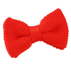 Red Knitted Pre-Tied Bow Tie for Boys Red Knitted Pre-Tied Bow Tie for Boys