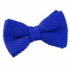 Royal Blue Knitted Pre-Tied Bow Tie for Boys