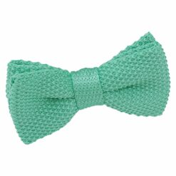 Aquamarine Green Knitted Pre-Tied Bow Tie for Boys Aquamarine Green Knitted Pre-Tied Bow Tie for Boys