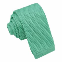 Aquamarine Green Knitted Tie for Boys Aquamarine Green Knitted Tie for Boys