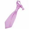 Lilac Plain Satin Pre-Tied Wedding Cravat for Boys