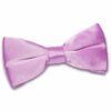 Lilac Plain Satin Pre-Tied Bow Tie