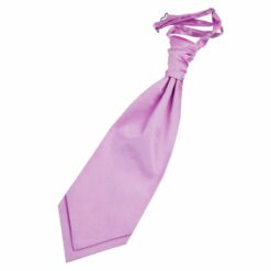Lilac Plain Satin Pre-Tied Wedding Cravat Lilac Plain Satin Pre-Tied Wedding Cravat