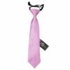Lilac Plain Satin Elasticated Tie For Boys