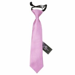 Lilac Plain Satin Elasticated Tie For Boys Lilac Plain Satin Elasticated Tie For Boys