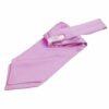 Lilac Plain Satin Self-Tie Wedding Cravat