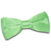 Lime Green Plain Satin Pre-Tied Bow Tie