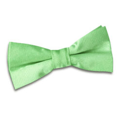 Lime Green Plain Satin Pre-Tied Bow Tie for Boys Lime Green Plain Satin Pre-Tied Bow Tie for Boys