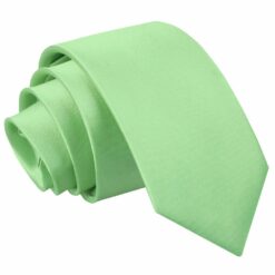 Lime Green Plain Satin Regular Tie for Boys Lime Green Plain Satin Regular Tie for Boys
