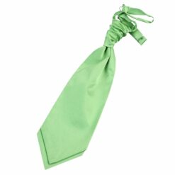 Lime Green Plain Satin Pre-Tied Wedding Cravat Lime Green Plain Satin Pre-Tied Wedding Cravat