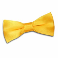 Marigold Plain Satin Pre-Tied Bow Tie for Boys Marigold Plain Satin Pre-Tied Bow Tie for Boys