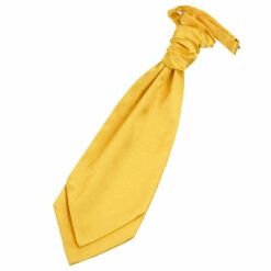 Marigold Plain Satin Pre-Tied Wedding Cravat Marigold Plain Satin Pre-Tied Wedding Cravat