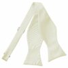 Ivory Plain Satin Self-Tie Bow Tie