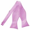 Lilac Plain Satin Self-Tie Bow Tie