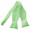 Lime Green Plain Satin Self-Tie Bow Tie