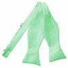 Mint Green Plain Satin Self-Tie Bow Tie