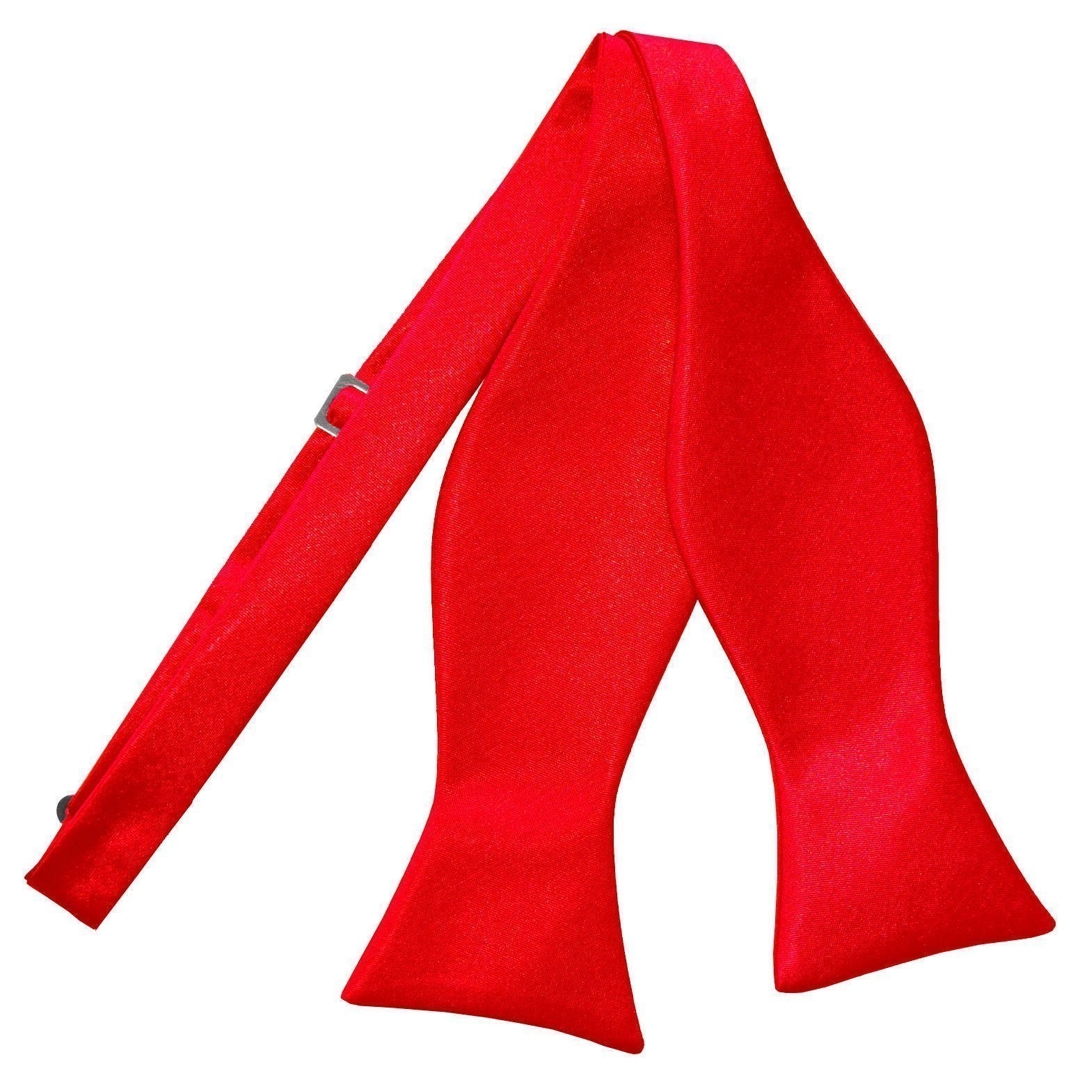 Men's Plain Red Slim Tie