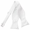 White Plain Satin Self-Tie Bow Tie