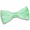 Mint Green Plain Satin Pre-Tied Bow Tie