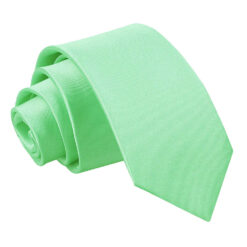 Mint Green Plain Satin Regular Tie for Boys Mint Green Plain Satin Regular Tie for Boys