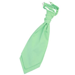 Mint Green Plain Satin Pre-Tied Wedding Cravat Mint Green Plain Satin Pre-Tied Wedding Cravat