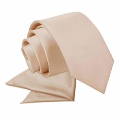 Mocha Brown Plain Satin Tie and Pocket Square Set for Boys Mocha Brown Plain Satin Tie and Pocket Square Set for Boys