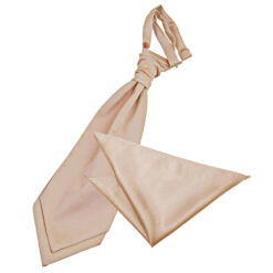 Mocha Brown Plain Satin Wedding Cravat and Pocket Square Set Mocha Brown Plain Satin Wedding Cravat and Pocket Square Set