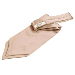 Mocha Brown Plain Satin Self-Tie Wedding Cravat Mocha Brown Plain Satin Self-Tie Wedding Cravat