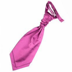 Mulberry Plain Satin Pre-Tied Wedding Cravat for Boys Mulberry Plain Satin Pre-Tied Wedding Cravat for Boys