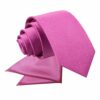 Mulberry Plain Satin Tie and Pocket Square Set for Boys