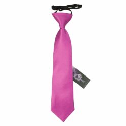 Mulberry Plain Satin Elasticated Tie For Boys Mulberry Plain Satin Elasticated Tie For Boys
