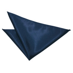 Navy Blue Plain Satin Pocket Square Navy Blue Plain Satin Pocket Square