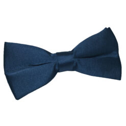 Navy Blue Plain Satin Pre-Tied Bow Tie Navy Blue Plain Satin Pre-Tied Bow Tie